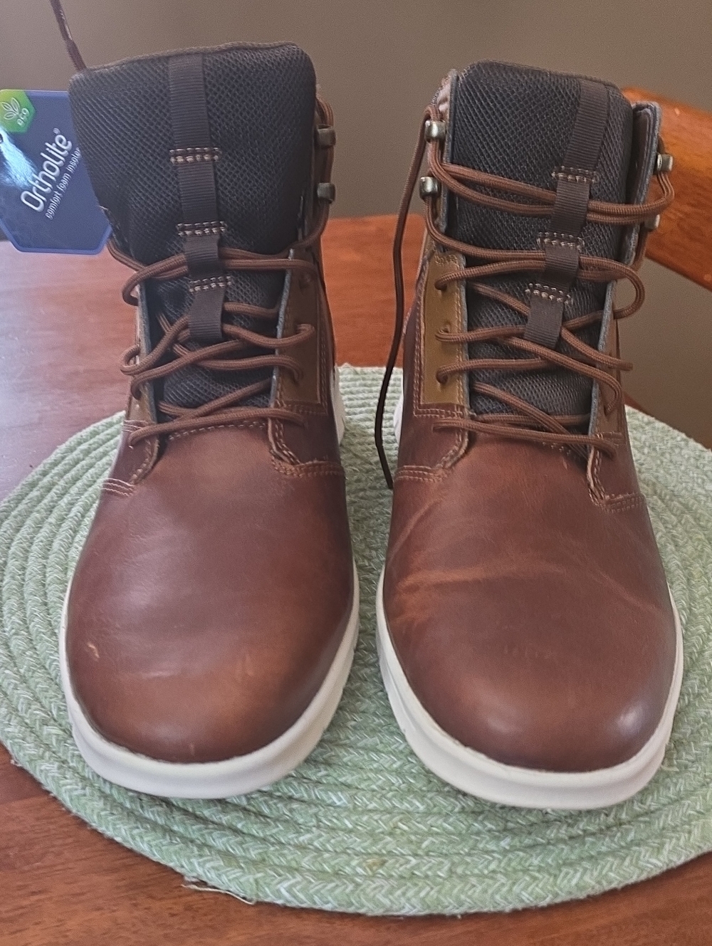 Brown Men's Leather Casual Boots - Timberland